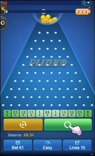 Spielen Sie Plinko auf Ihrem Smartphone. Spielen Sie Plinko auf Ihrem Smartphone.